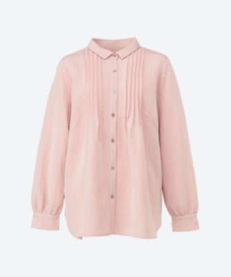 ＜green nout (Women/大きいサイズ)＞ピンタックブラウス　６７０５００２