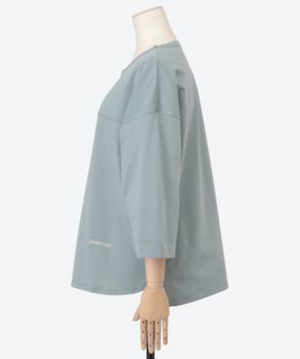 天竺七分袖カットソー 6702004 | green nout (Women/大きい