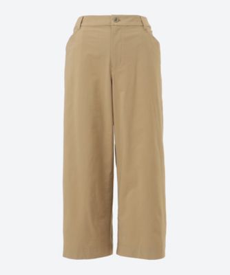 ＜green nout (Women/大きいサイズ)＞キャンパスストレッチガウチョパンツ　６７０１００５