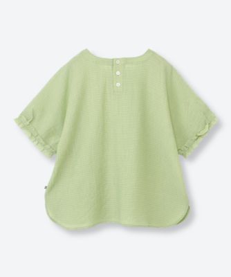 サッカーギンガムチェックブラウス 6705100 | green nout