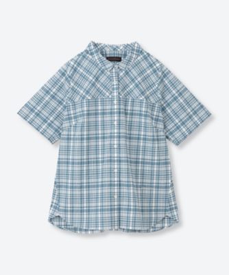 ＜green nout (Women/大きいサイズ)＞サッカーチェックシャツ　６７０５１０５