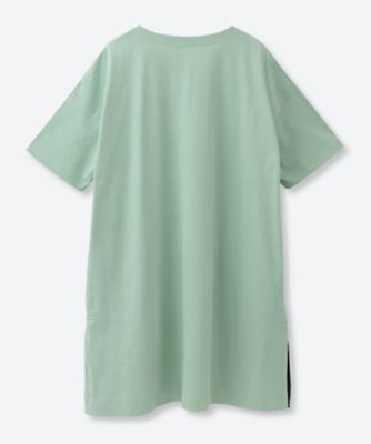 接触冷感 天竺チュニック 6702113 | green nout (Women/大きい