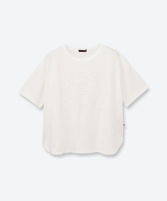 接触冷感レース付きTシャツ 6702116 | green nout (Women