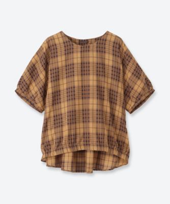 コットンドビーチェックブラウス 6705113 | green nout (Women