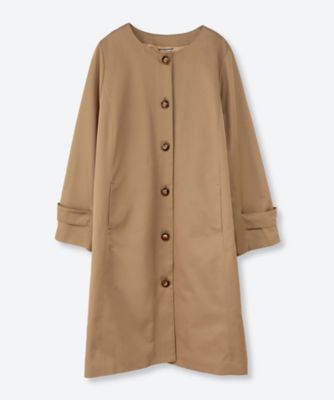 ツイルノーカラーコート 6700600 | green nout (Women/大きい