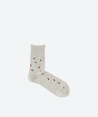 注目の商品 三越伊勢丹 公式 Aquascutum Men雑貨etc アクアスキュータム 口ゴムゆるめ カジュアルソックス 94グレー かいこみ