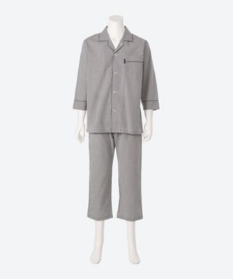 ＜Aquascutum (Men雑貨etc)＞８分袖　８分丈　テーラーパジャマ
