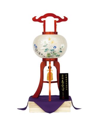 ＜盆提灯・行灯＞【三越カタログＮｏ．１５】中型行灯　春慶塗　二重張行灯