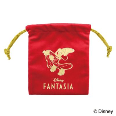 ＜Disney＞★ファンタジア＜レッド＞　ベロア巾着【ディズニーおまとめ】