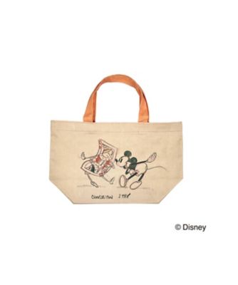 Disney ディズニー 40周年 タンブラー ランチトート キャンディ缶 ☆ミッキー＜トランプ柄＞ランチトートバッグ【ディズニーお