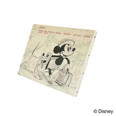 ★ミッキー＜トラベル柄＞キャンバスパネル【ディズニーおまとめ】