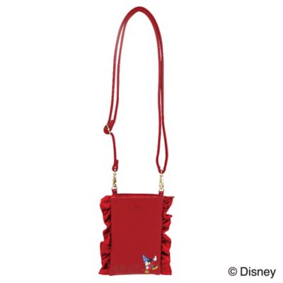 ＜Disney＞★ファンタジア＜レッド＞スマホショルダーバッグ【ディズニーおまとめ】