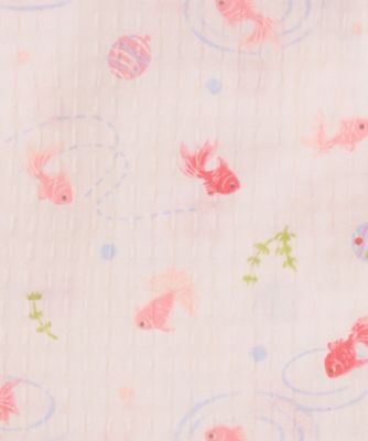 甚平　おまつり金魚　ピンク　７３０００