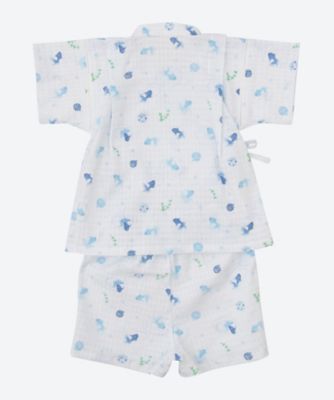 甚平　おまつり金魚　サックス　７３００１