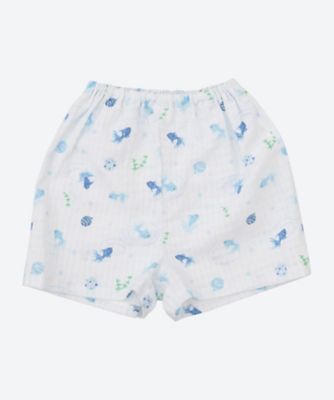甚平　おまつり金魚　サックス　７３００１