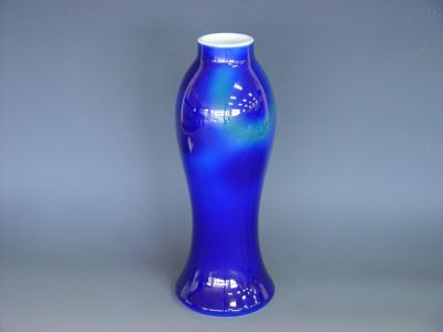 バイヤー厳選用品 深川製磁 （深川製磁 ヌーボー9号花生 オリエンタルブルー 花瓶・フラワースタンド