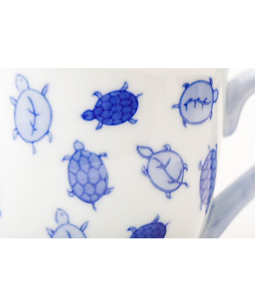染付亀 三ツ足マグカップ | 深川製磁/フカガワセイジ | 三越 染付亀 三ツ足マグカップ | 深川製磁/フカガワセイジ | 三越