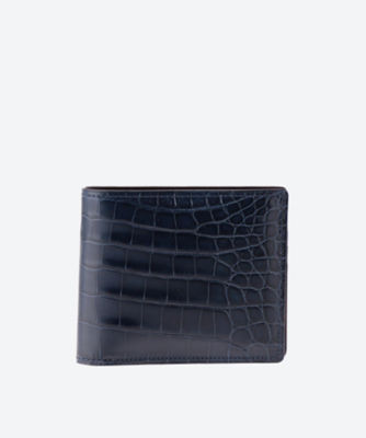 【新品】クロコダイル 二つ折り財布