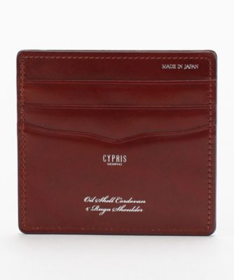 CYPRIS (Men)/キプリス コンパクトカードケース 5213 BK×OR 名刺入れ【三越伊勢丹/公式】
