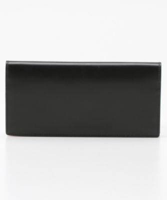 CYPRIS 長財布　コードバン　べジタブルタンニングレザー　ブラック キプリス】長財布(通しマチ束入れ・小銭入れなし)□オイルシェル