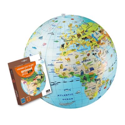 ＜BORNELUND (Baby&Kids)＞プラネットボール　動物たちの大陸　５０ｃｍ