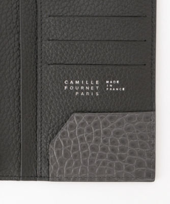SY  Camille Fournet 黒レザー 長財布 カミーユフォルネ ファスナー付長財布 | Camille Fournet/カミーユ・フォルネ
