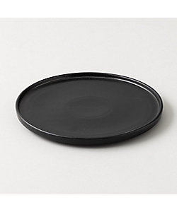 kuros’/クロス 美濃焼フラットリム　プレート皿　マット黒　２３ｃｍ