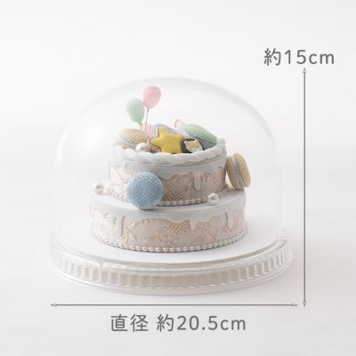 ちりめん細工のバースデーケーキ