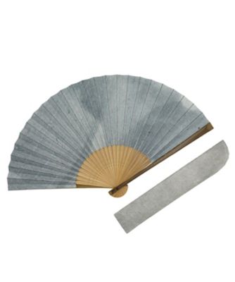 京扇子　脇漆黒谷和紙（扇子袋付／桐箱入）