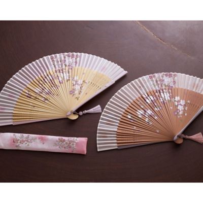 姫桜扇子セット【名入れ商品：５月１０日～１２日内のみ配送※他日指定不可】