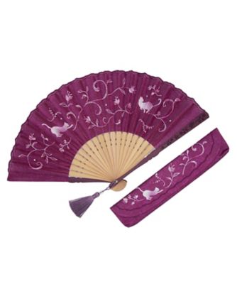 ＜白竹堂＞扇子　ミネット（タッセル・扇子袋付／桐箱入）