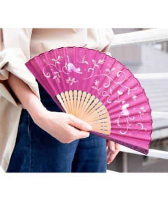 扇子 ミネット（タッセル・扇子袋付／桐箱入） | 白竹堂/ハクチクドウ