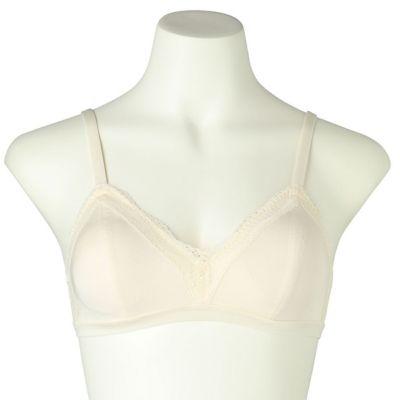 ２４ベンベルグベア天　フックアイソフトブラジャー（ノンワイヤー）　ＫＩＷＡ３０２