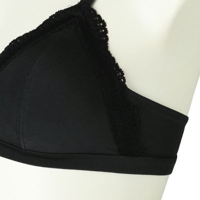２４ベンベルグベア天　フックアイソフトブラジャー（ノンワイヤー）　ＫＩＷＡ３０２
