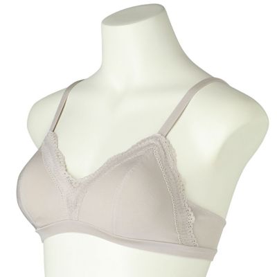 ２４ベンベルグベア天　フックアイソフトブラジャー（ノンワイヤー）　ＫＩＷＡ３０２