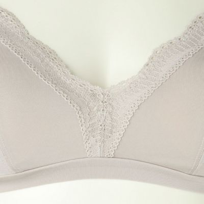 ２４ベンベルグベア天　フックアイソフトブラジャー（ノンワイヤー）　ＫＩＷＡ３０２