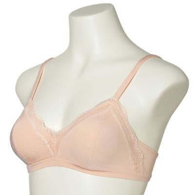 ２４ベンベルグベア天　フックアイソフトブラジャー（ノンワイヤー）　ＫＩＷＡ３０２