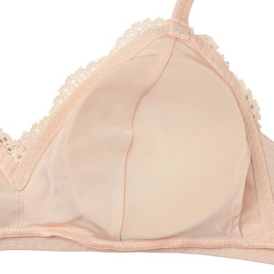 ２４ベンベルグベア天　フックアイソフトブラジャー（ノンワイヤー）　ＫＩＷＡ３０２