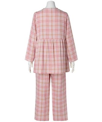 トリプルガーゼオンブレーチェック 長袖パジャマ KNCK523 | KID