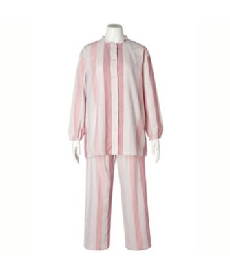 26Wガーゼストライプ 長袖パジャマ KNDK506 | KID BLUE