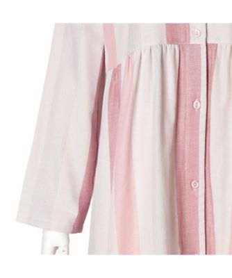 26Wガーゼストライプ 長袖ナイティ KNDL506 | KID BLUE