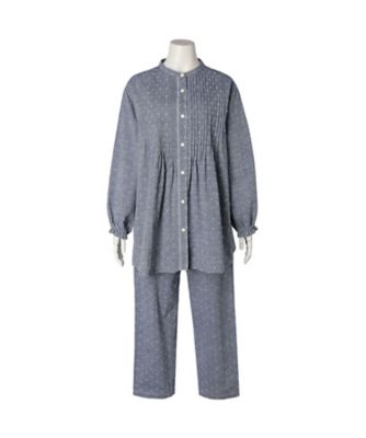26ドビードットシャンブレー 長袖パジャマ KNDK521 | KID