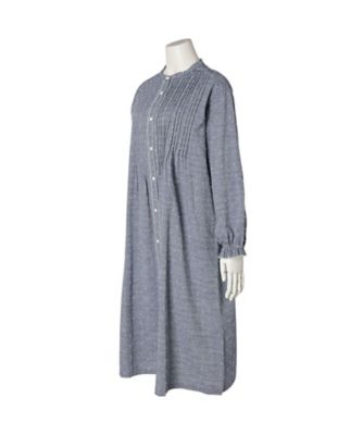 26ドビードットシャンブレー 長袖ナイティ KNDL521 | KID