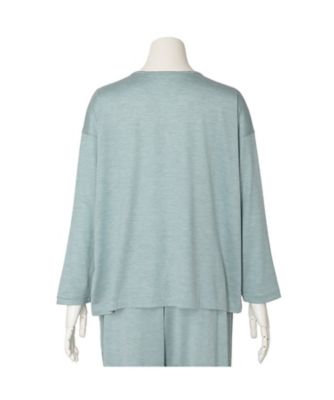 26トップシルク天竺 長袖トップス KRDN544 | KID BLUE (Women