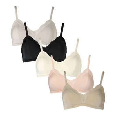 24ベンベルグベア天 フックアイソフトブラジャー（ノンワイヤー
