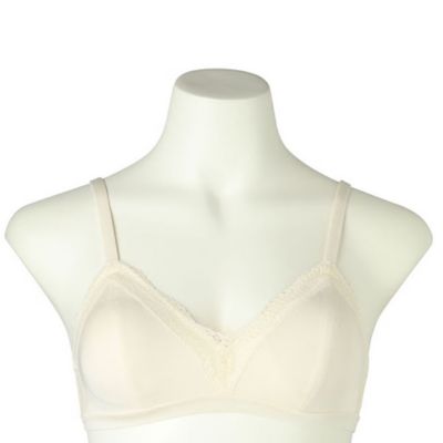 24ベンベルグベア天 フックアイソフトブラジャー（ノンワイヤー