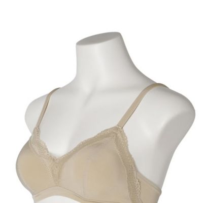 24ベンベルグベア天 フックアイソフトブラジャー（ノンワイヤー