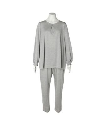 新品　コシノヒロコ　シルク長袖パジャマ　M～L 4547586793286-09-GRY?$VS_1500$