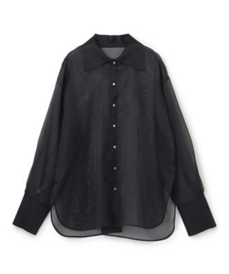 SCEARN (Women)/セアン ＳＩＬＫ　ＳＡＴＩＮ　ＯＲＧＡＮＤＩＥ　ＢＬＯＵＳＥ　ＢＬＳＮＧＭ０２０６