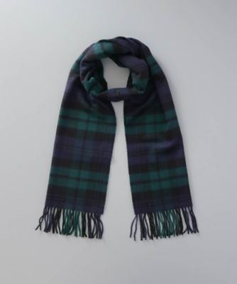 Johnstons of Elgin/ジョンストンズ オブ エルガン WA000057 カシミヤ100%チェックマフラー WA57 TARTAN/2JH 61052 Black Watch ネックウォーマー【三越伊勢丹/公式】